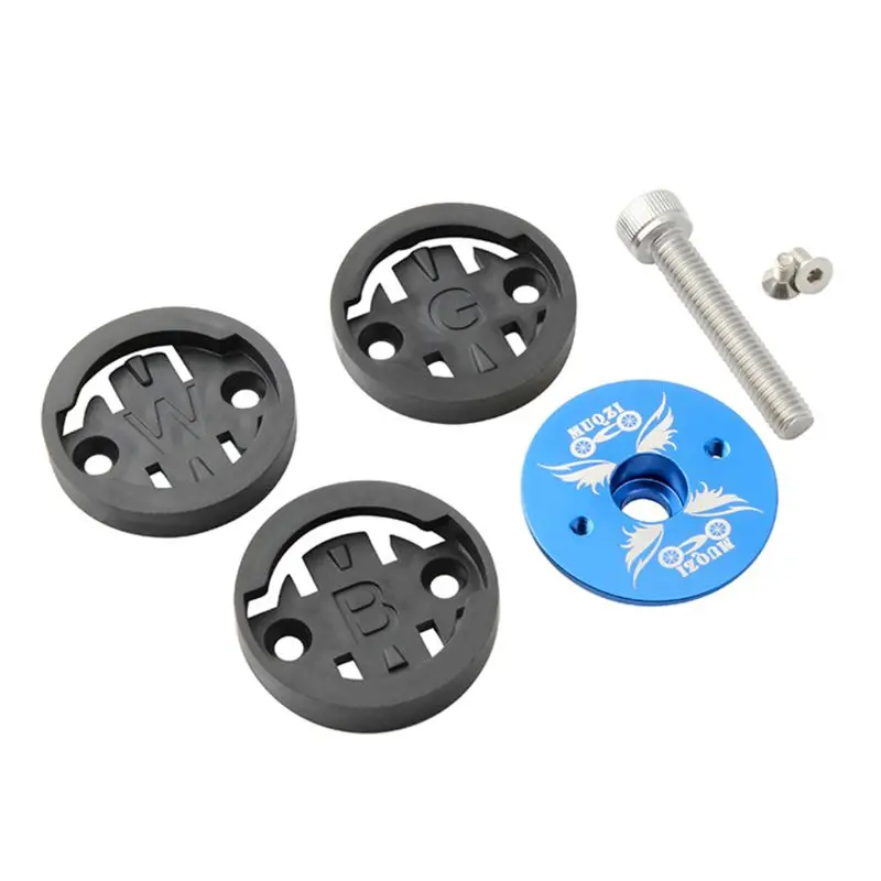 

MTB Bike Computer Holder Stem Top Cap Cycling Stopwatch GPS Speedometer Mount