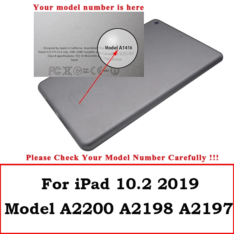 

Case for iPad 7 7th generation 10.2 Ultra Slim Leather Case For iPad iPad 10.2 2019 Smart Soft TPU Case Magnetic Folding Flip