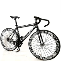 bicycle road bike new fixed gear muscle frame bending adult racing 26 inch single speed 60 knife wheel