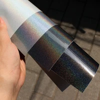75cm x152cm holographic rainbow laser glitter sticker sheets decals glossy vinyl wrap car styling wrapping decal films