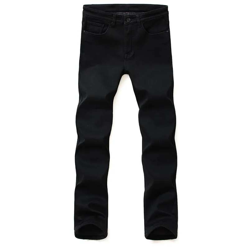 

Brand Men's Jeans 2019 New Classic Fashion Slim Fit Black Denim Pants Business Casual Stretch Straight Trousers Male