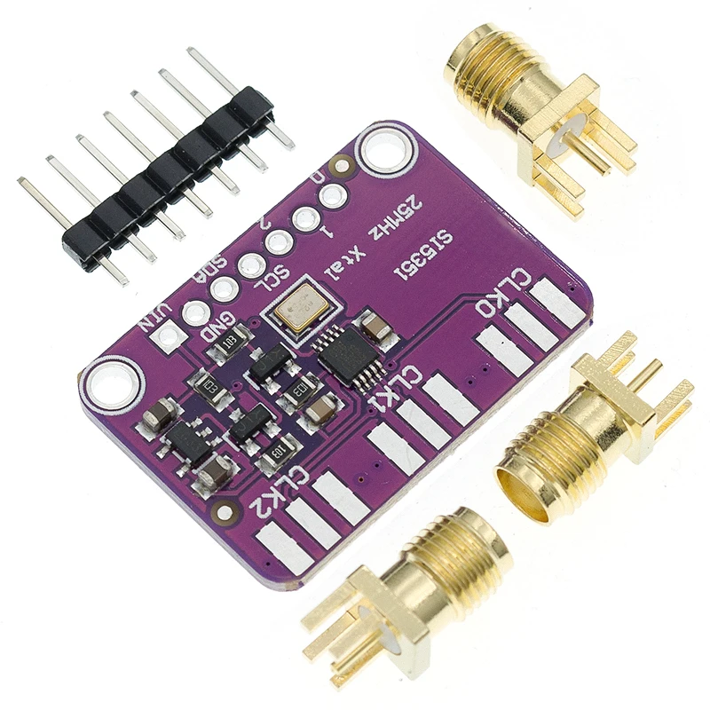 Настольная плата для генератора часов Si5351A Si5351 I2C 3 5 в постоянного тока Модульная