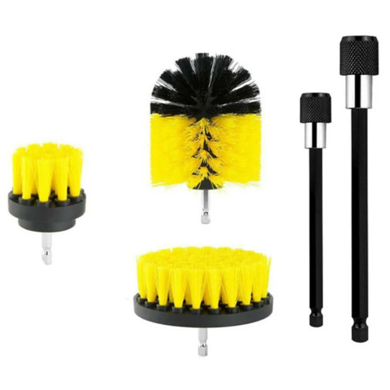 

5Pcs Tile Wall Grout Power Drill Brush Scrubber Cleaning Tub Cleaner Bathroom