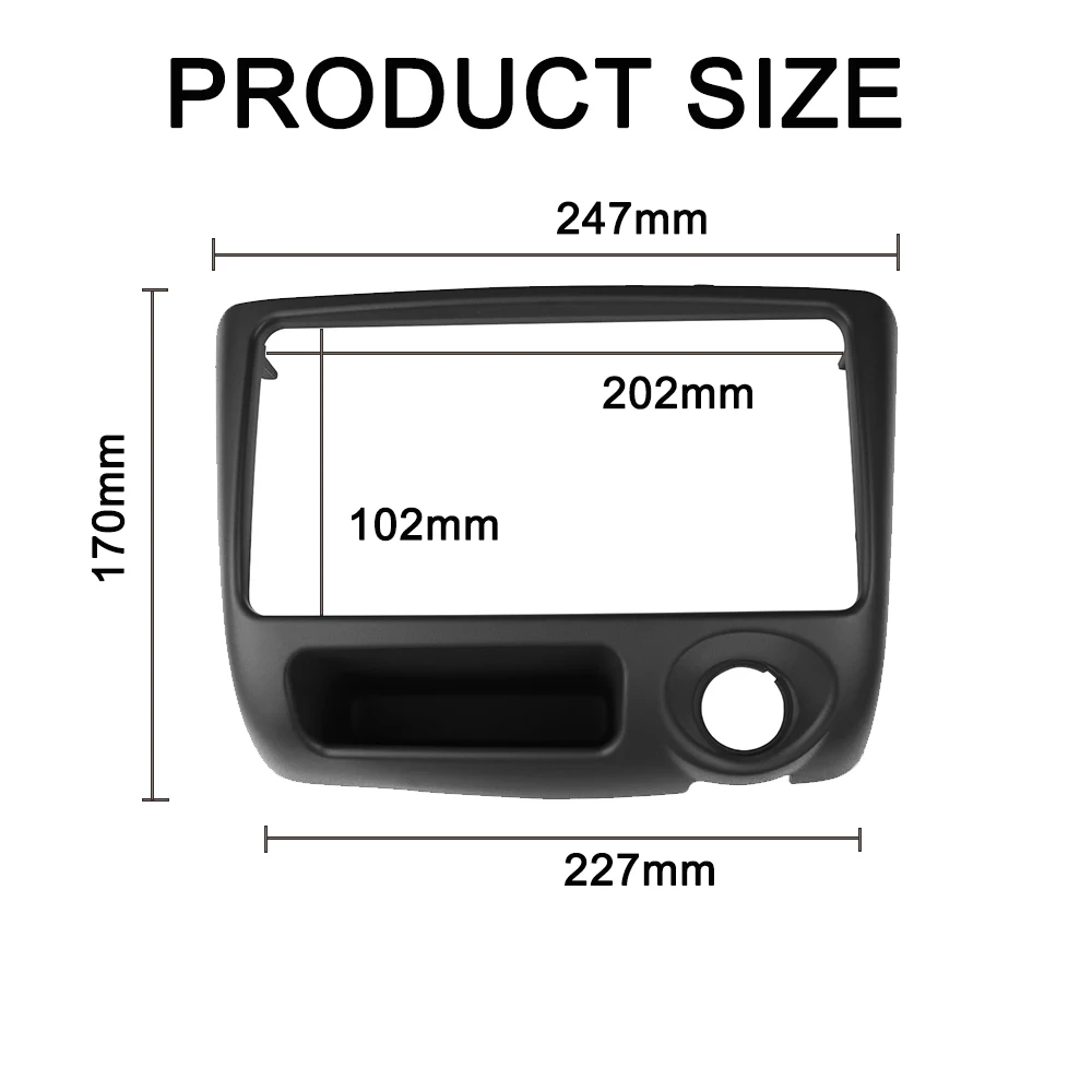 Автомобильная Радио фасция подходит для Toyota Vitz Yaris Echo 1999-2005 Dash Kit Стерео DVD плеер