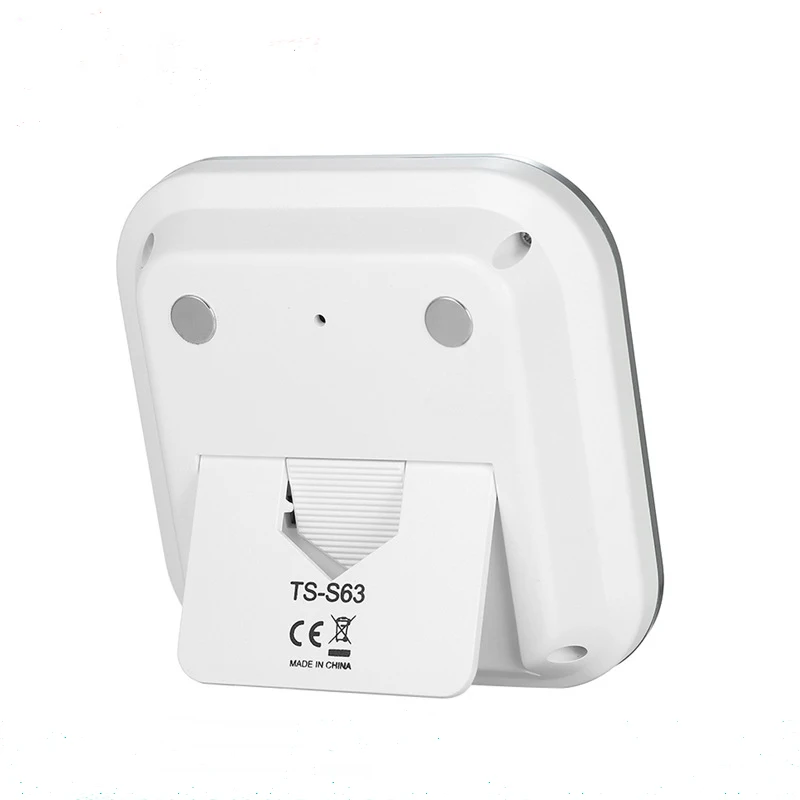 

2019 Digital Household Colorized Touch Screen Clock Temperature Humidity Index Display Alarm Indoor Outdoor Tester High Quality