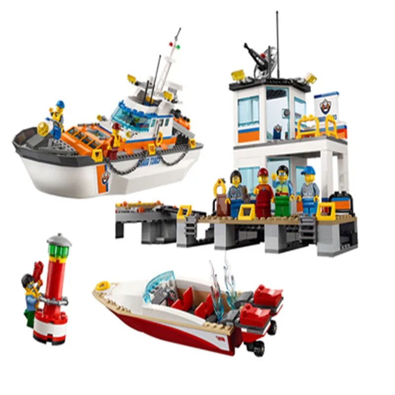 Juego de bloques de construcci&oacute;n modelo 844 para ni&ntilde;os, juguete de ladrillos para armar estaci&oacute;n de la estaci&oacute;n de polic&iacute;a de ciudad, ideal para regalo, c&oacute;digo 10755, compatible con 60167 piezas-3