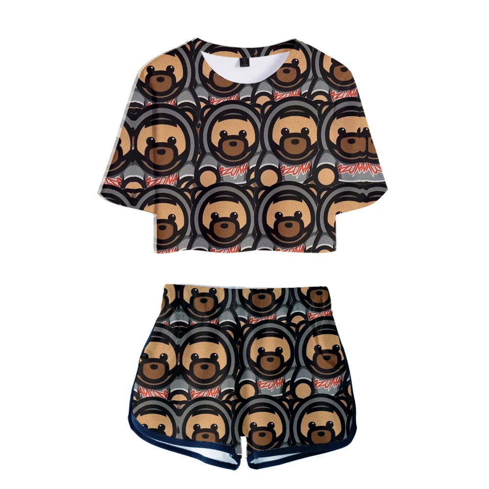 

2020 3D Print OZUNA ENOC two piece set New design OZUNA ENOC Oversize short sleeve and Short Pants O-neck Summer Set