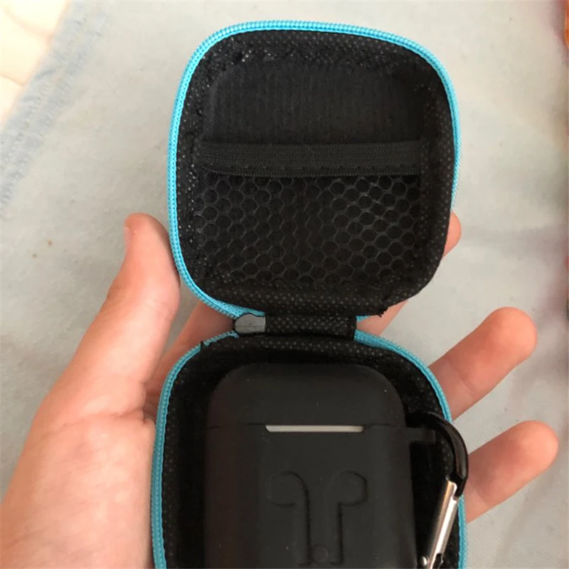 1 шт. милый портативный жесткий чехол для наушников usb-кабель хранения карт SD и TF |