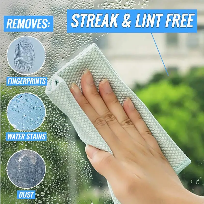 10pcs/5pcs 40*30cm NanoScale Streak-Free Miracle Cleaning Cloths Reusable Easy Clean Home Kitchen Supplies Towels | Дом и сад