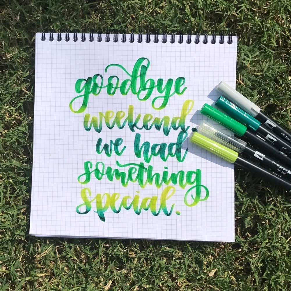 Япония TOMBOW 96 цветов Двойные головки Художественный набор кистей ручка маркер Профессиональный водный маркер ручка для рисования