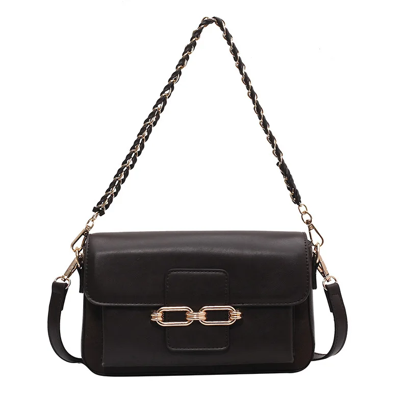 

Luxury texture bag female 2021 design new trend wild chain shoulder bag casual fashion messenger portable small square bag