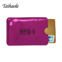 5pc anti rfid card holder blocking reader lock card id holders aluminium id card holder protection metal credit card holder