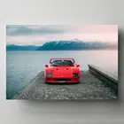 Классические Постеры Ferraris F40 в виде красного автомобиля, современные настенные картины, картины на холсте для декора гостиной