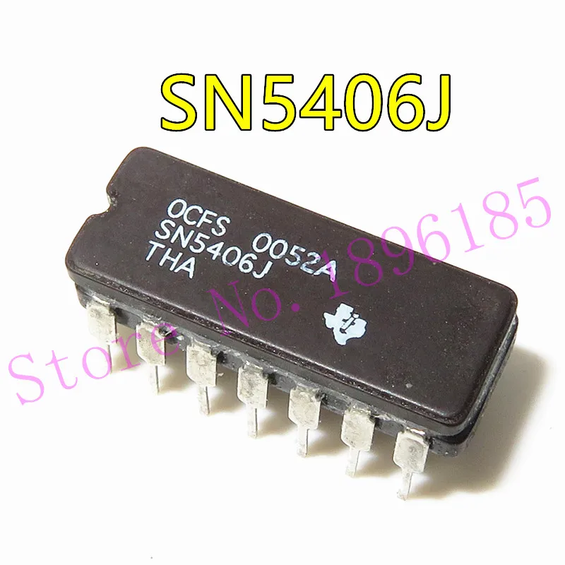 

SN5406J TI DIP-14 new HEX INVERTER BUFFERS/DRIVERS WITH OPEN-COLLECTOR HIGH-VOLTAGE OUTPUTS