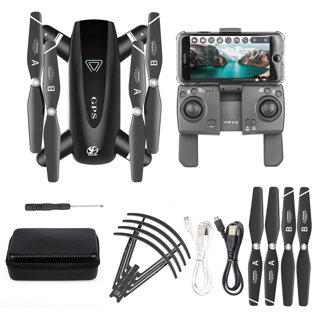 Беспилотник CSJ с GPS Wi-Fi FPV 4K HD камера точка направления полет жесты фото видео авто
