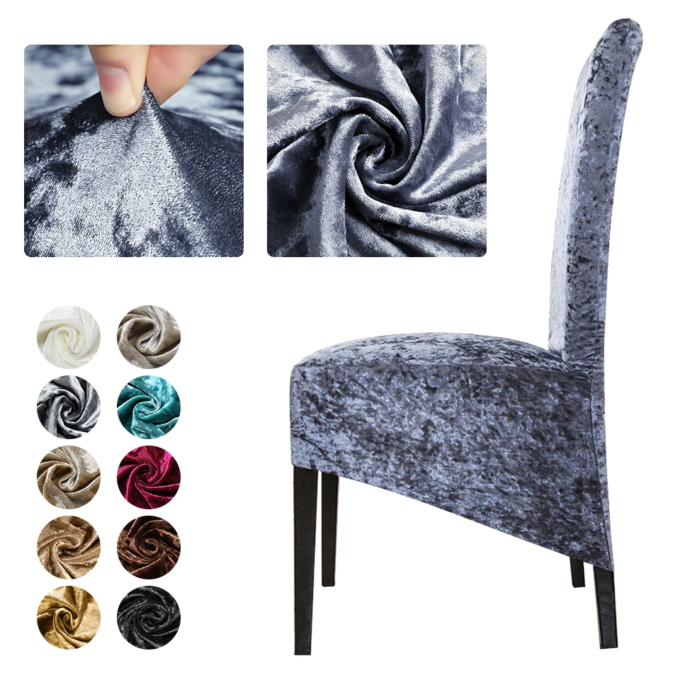 Блестящий бархат из Полар флиса полиэстер XL Размеры спандекс покрывало для стула