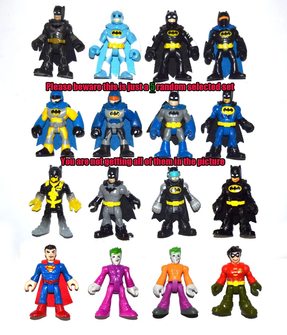 Лот из 5 шт. Imaginext Raondom отобранных с рукавом &quotлетучая мышь&quot человек