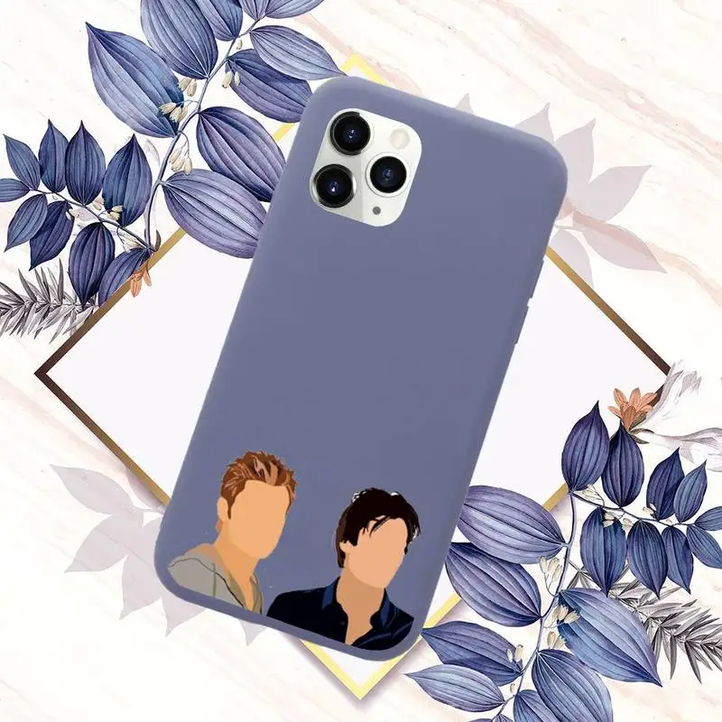 

the Vampire Diaries high quality Phone Case Candy Color for iPhone 6 7 8 11 12 s mini pro X XS XR MAX Plus