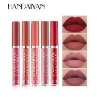 handaiyan 12 colors matte lipstick liquid moisturizer waterproof lasting nonstick cup lip cosmetics