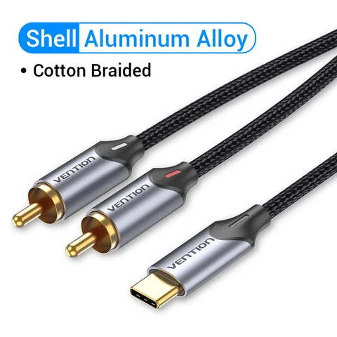 Аудиокабель Vention USB C — RCA 1/2/3 м