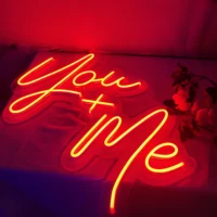 you me neon sign wedding party engagement neon light sign led custom home room wall decoration ins