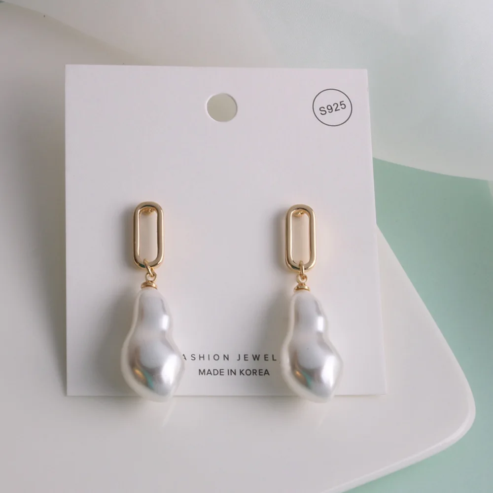 

Exaggerated Personality Pearl Earring Irregular Geometry Earring Women Jewelry Gifts