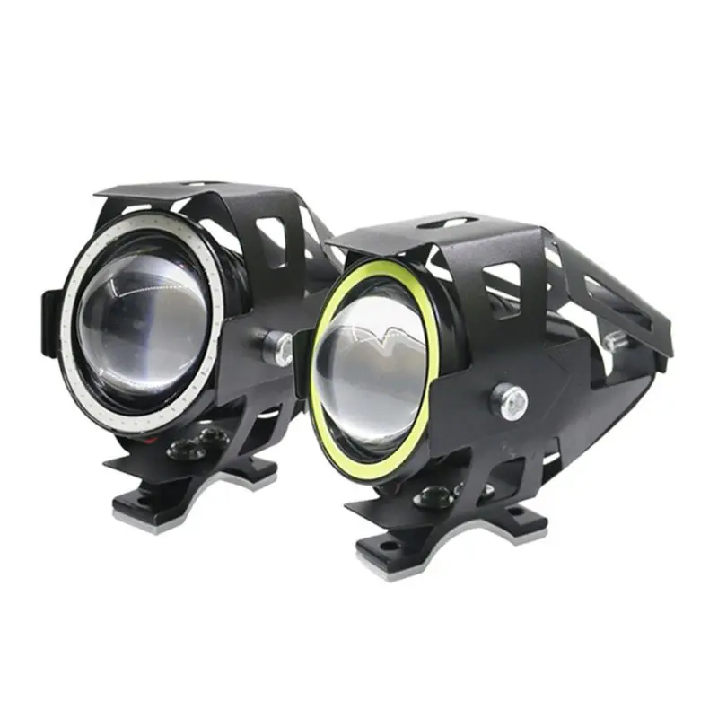 Hot 2Pcs 125W Motorcycle Headlight Spotlight Super Bright LED Bicycle Light Accessories Auto Work Fog | Автомобили и мотоциклы