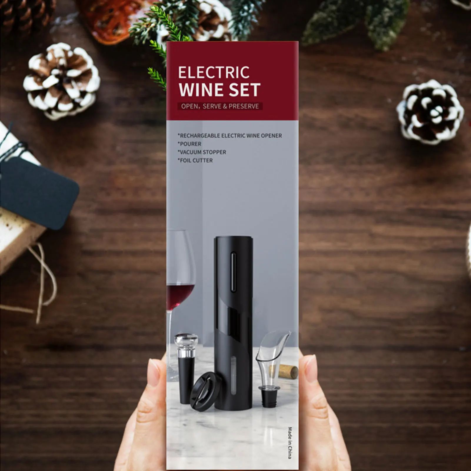 

Electric corkscrew, automatic wine corkscrew, can opener, reusable kitchen bar accessories gadgets, fast delivery