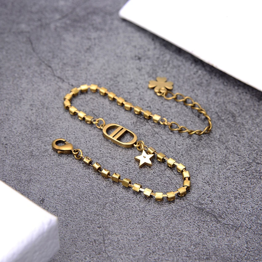 

Retro Zircon Jewelry Woman Fashion Charm personality Bracelets for Women Chain Fine Accessories Holiday gift free shipping