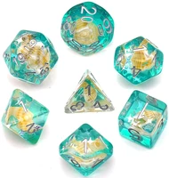 7pcsset conch dnd dice dd dice d4 d6 d8 d10 d d12 d20 polyhedral games dice set for table games mtg rpg