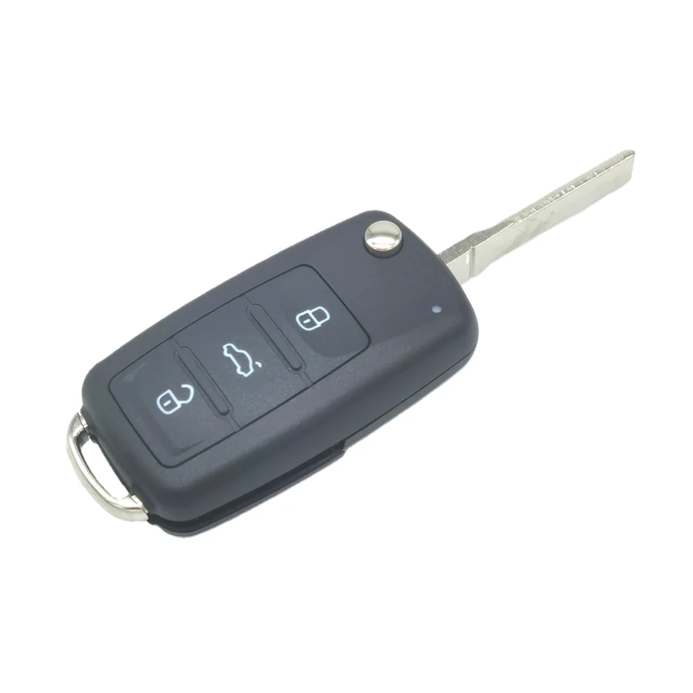 

NEW 2/3 Button Flip Fob Remote Folding Key Shell 202AD for VW VOLKSWAGEN Tiguan Golf Sagitar Polo MK6 Uncut Blade Fob