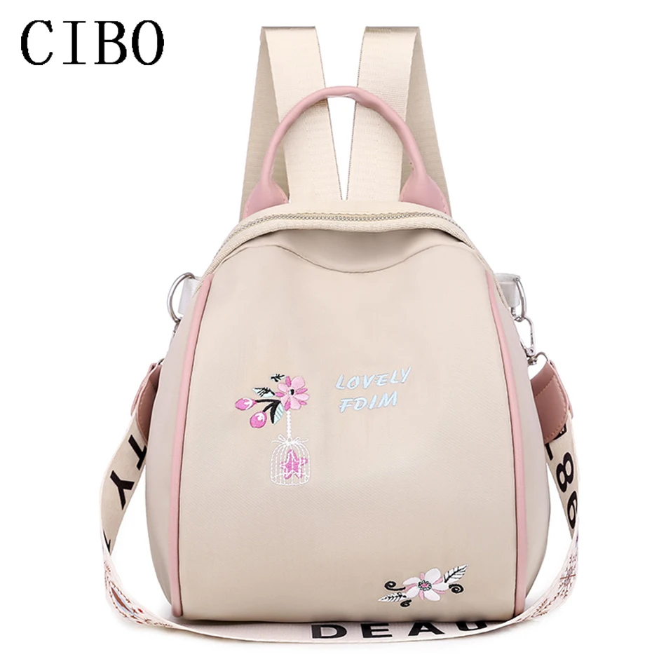 

Fashion Oxford Women's Backpack Youth Girls Embroidery Printing School Multifunctional Bag High Quality Travel Casual Backpack B