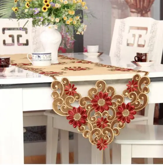 Европейская скатерть для стола с вышивкой элегантная настенная в деревенском
