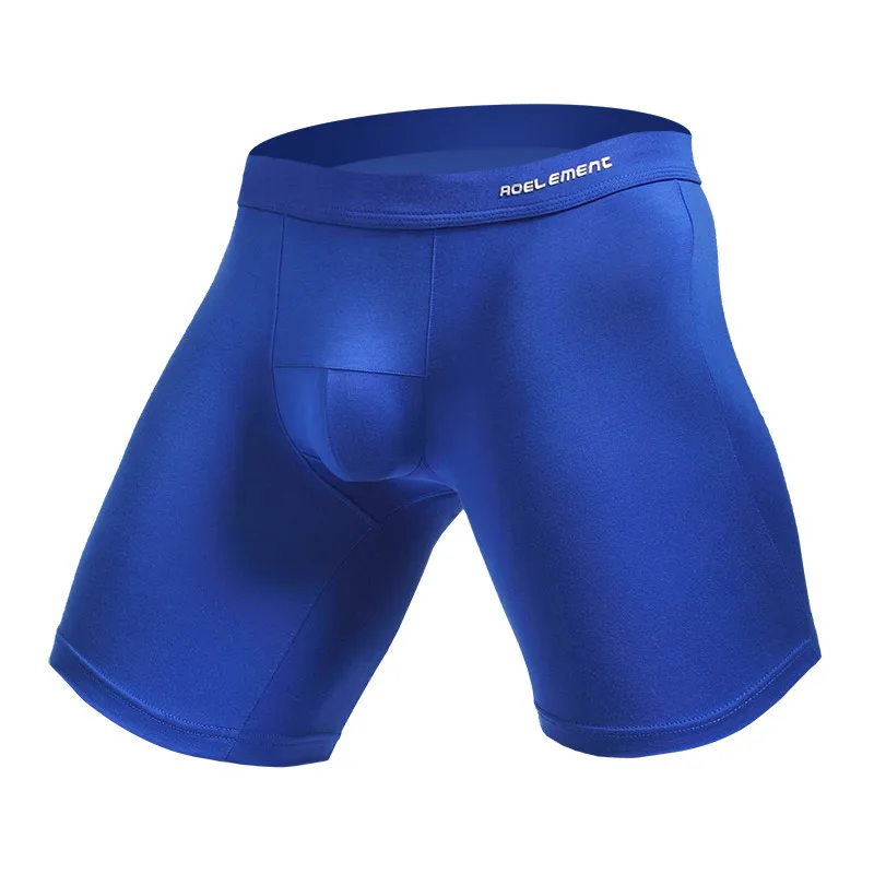 4pcs/pack 7XL Men's Long Shorts Mesh Panties Boxers Homme Sexy Underwear Man Underpants Male Ice Silk Moda Hombre Gifts for Men