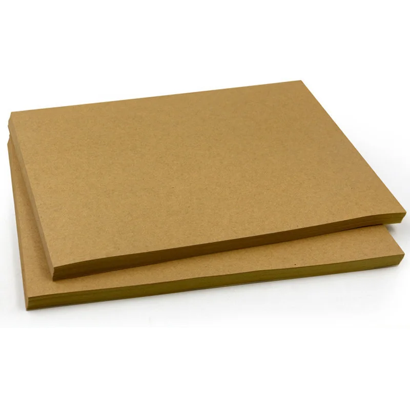 

100 Sheets A4 Size Blank Kraft Adhesive Sticker Self Adhesive A4Kraft Label Paper for Inkjet Printer Packaging Label