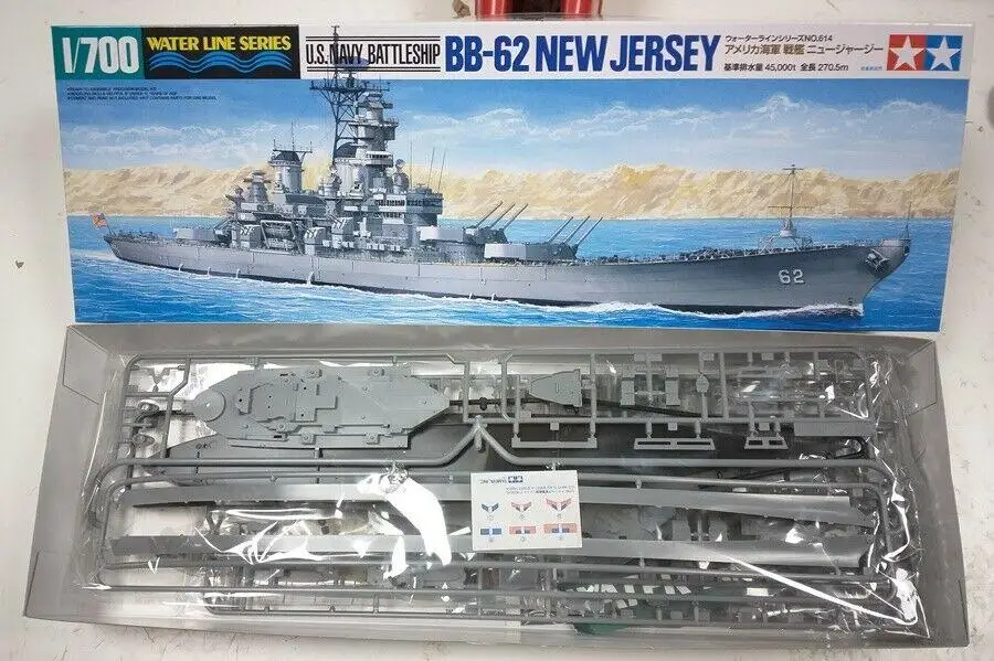 TAMIYA 31614 US Navy Battleship BB62 New Jersey Tamiya Model 1/700 plastic model kit | Building Kits