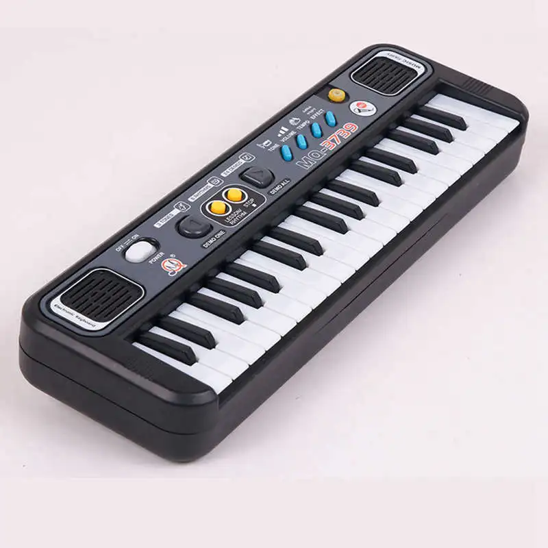 Multifunctional Mini Electronic Piano With Microphone Abs Children Portable 37 Keys Digital Music Electone Keyboard Gift | Спорт и