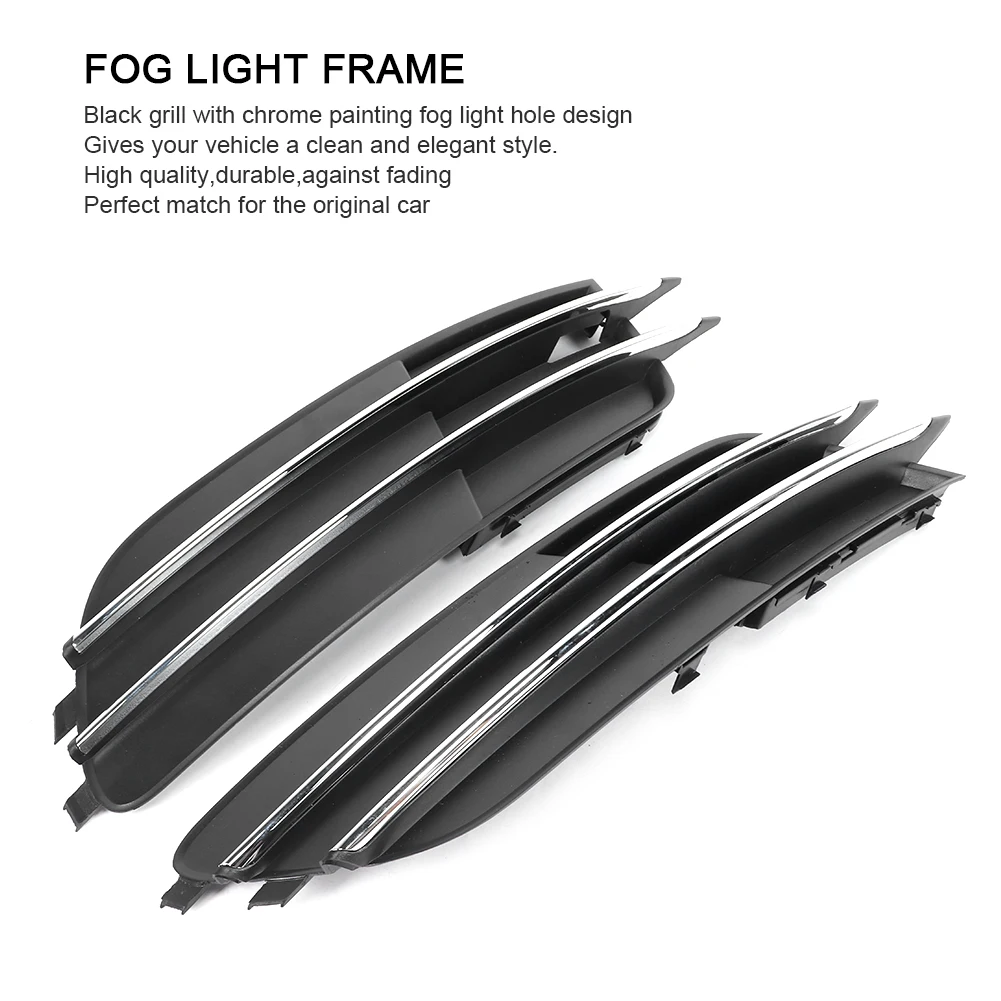 1 Pair Front Fog Light Frame Cover Lamp Grille 4GD807681/4GD807682 Fit for Audi A6 C7 Sedan/Avant Pre-Facelift 2012-2015 | Автомобили и