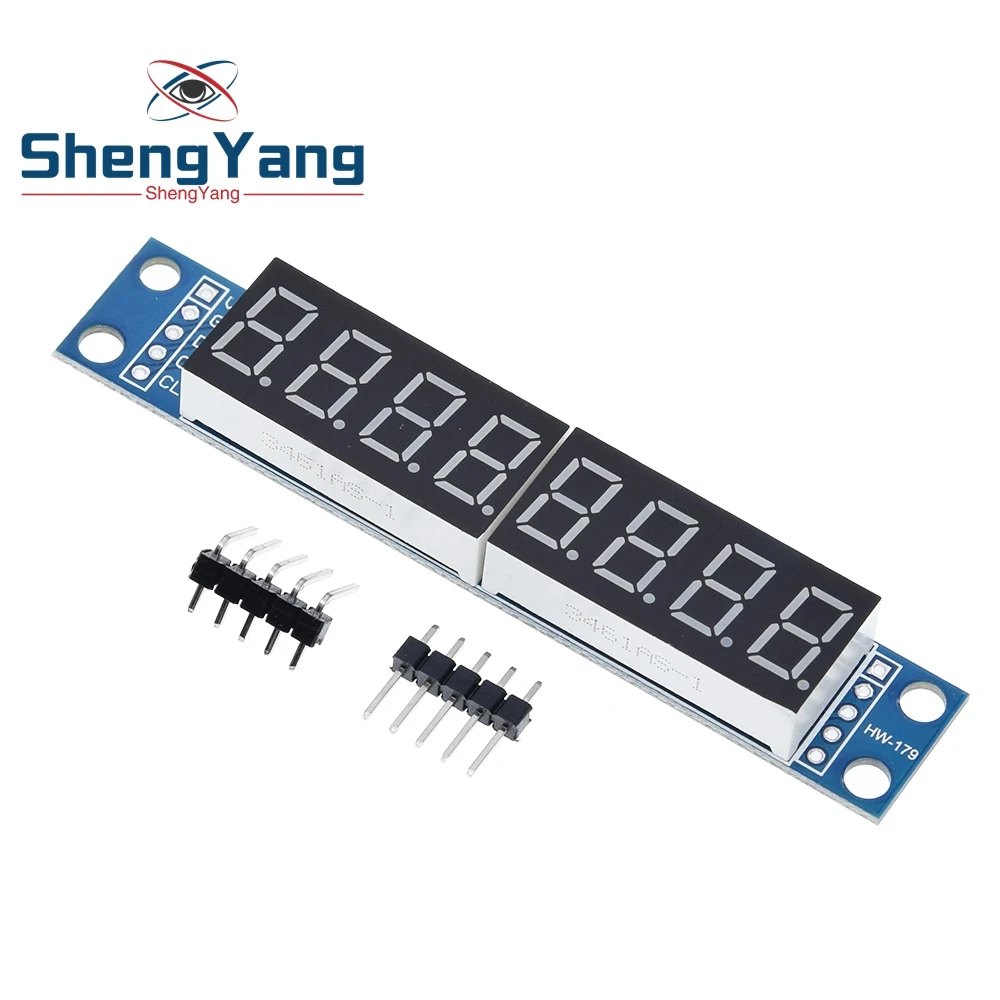 ShengYang MAX7219 CWG 8-значный цифровой модуль управления трубчатым дисплеем красный три ввода-вывода для Arduino