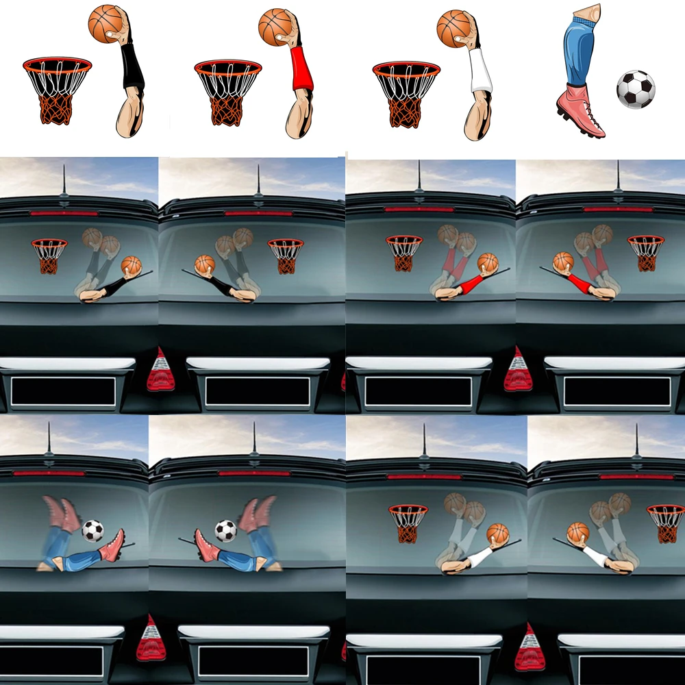 Съемная наклейка на заднее стекло для футбола регби|Наклейки автомобиль| |