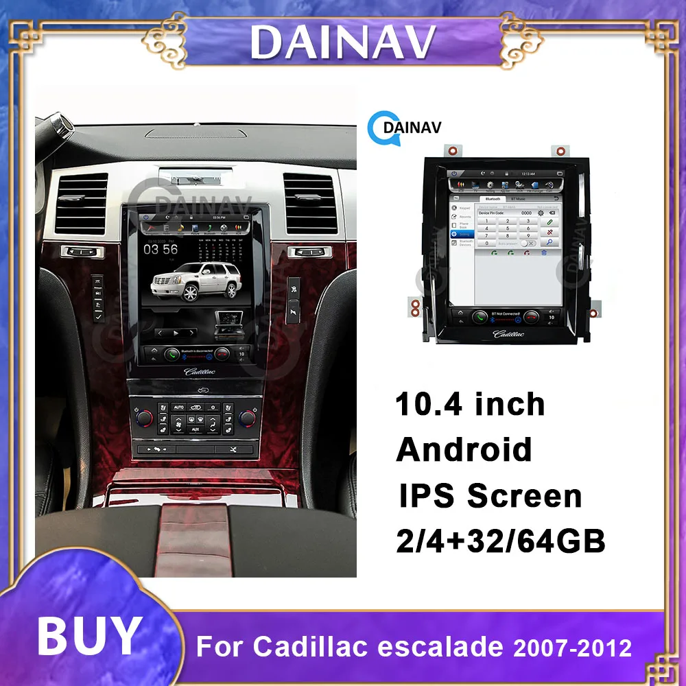 

Автомагнитола с вертикальным экраном и GPS-навигацией для Cadillac escalade 2007-2012, автомобильный мультимедийный DVD-плеер с поддержкой DVR/GPS/WIFI