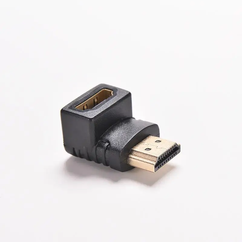 

1pcs 90 Degree HDTV 1080P HDMI Cable Connector HDMI V1.4 Right Angle A Male To HDMI V1.4 B Female Gold Plated Cable Adapter