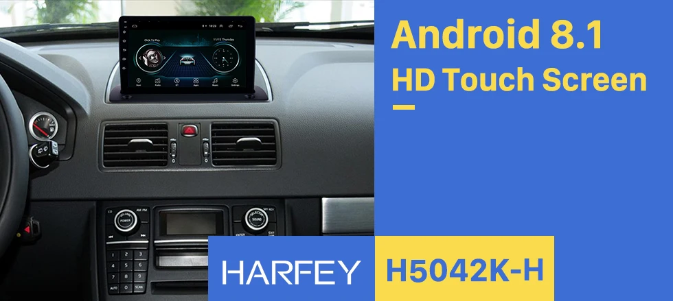 Harfey better Android 8,1 9 inchCar gps мультимедийный плеер для Volvo XC90 2004 2005 2006 2007- Поддержка wifi SWC Mirror link