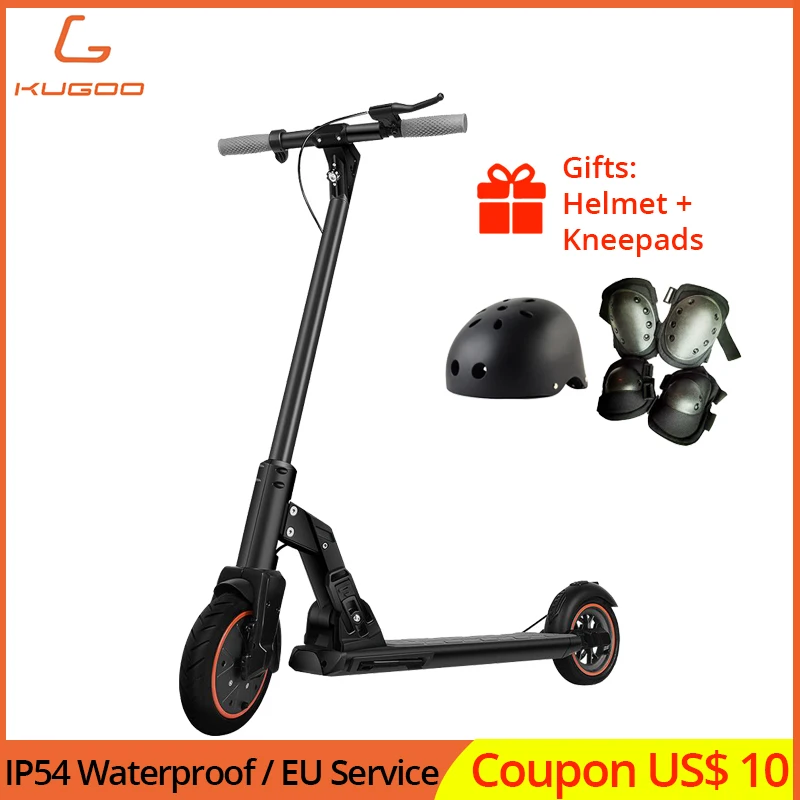 Складной электрический скутер KUGOO M2 PRO дисковый и электронный тормоз 350 Вт