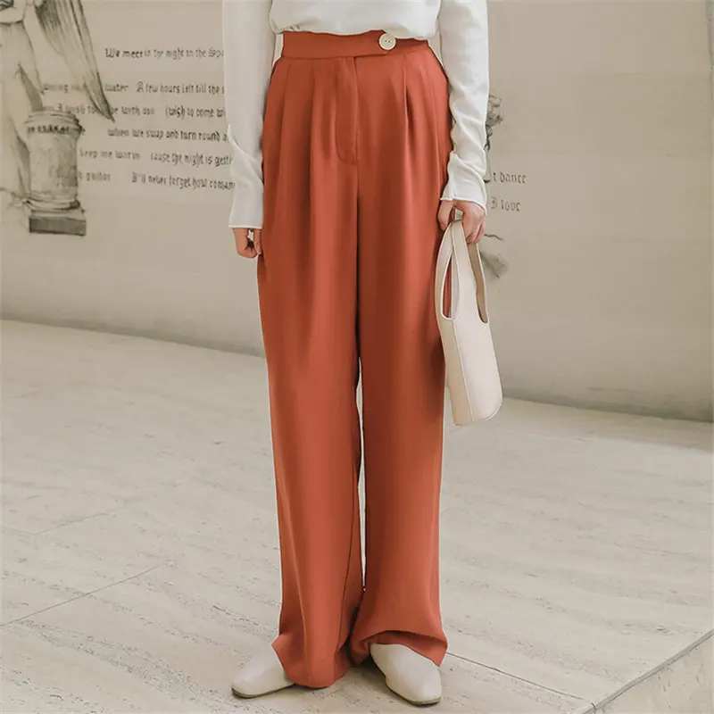 Прямые универсальные модные шикарные брюки HziriP с широкими штанинами новинка 2020