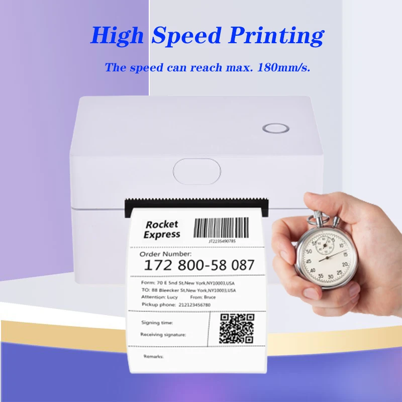 

80MM Bt Wifi USB Barcode Printing Machine Thermal Label Printer
