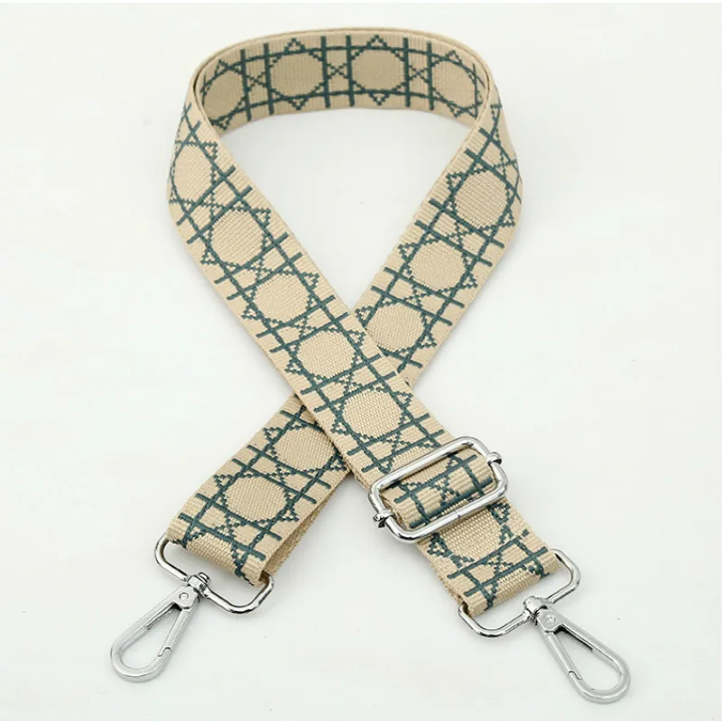 New 3.8Cm Wide Bag With Mesh Webbing Wtrap For Men And Women Bag Accessories  Adjustable Shoulder Messenger Long  Strap Belt