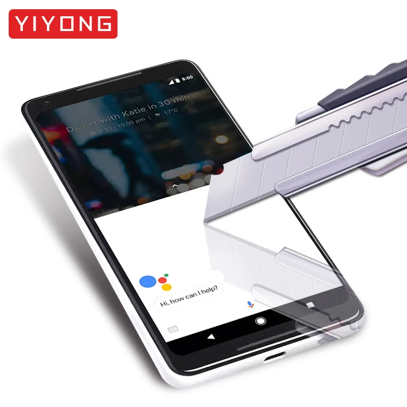 YIYONG 3D Edge Curved Glass For Google Pixel 2 XL Tempered Screen Protector 4 3 3A Pixel2 | Мобильные телефоны и