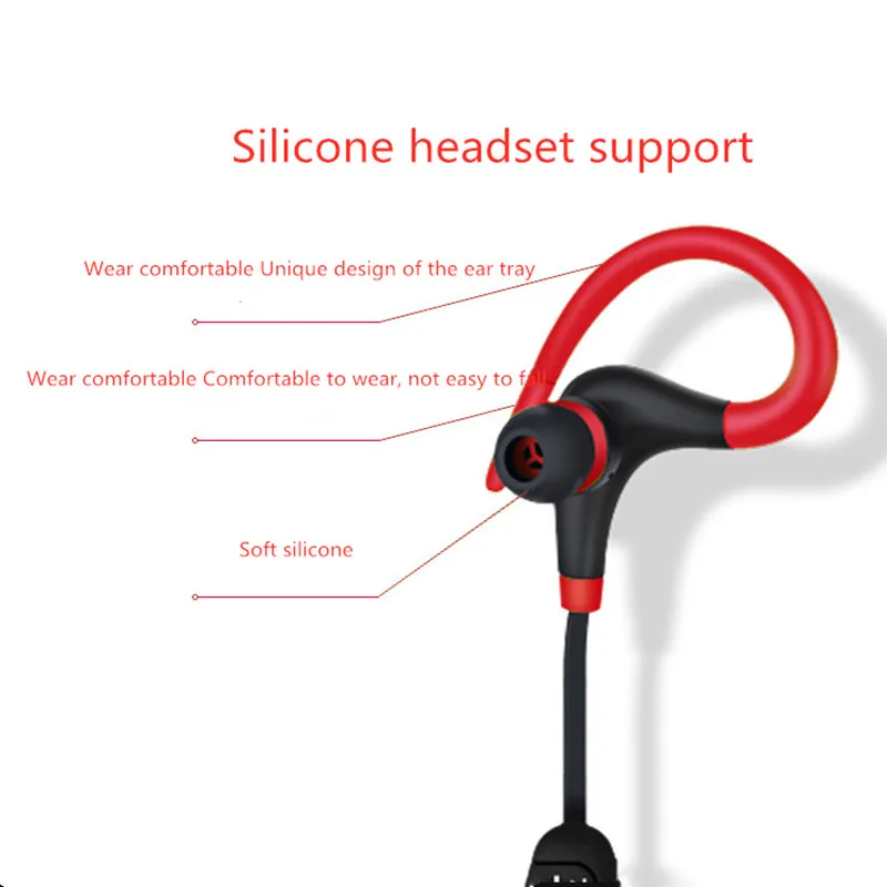 Bluetooth наушники, Спортивные Беспроводные наушники, мини гарнитура, Bluetooth гарнитура с микрофоном, скрытые Наушники для iPhone, всех смартфонов