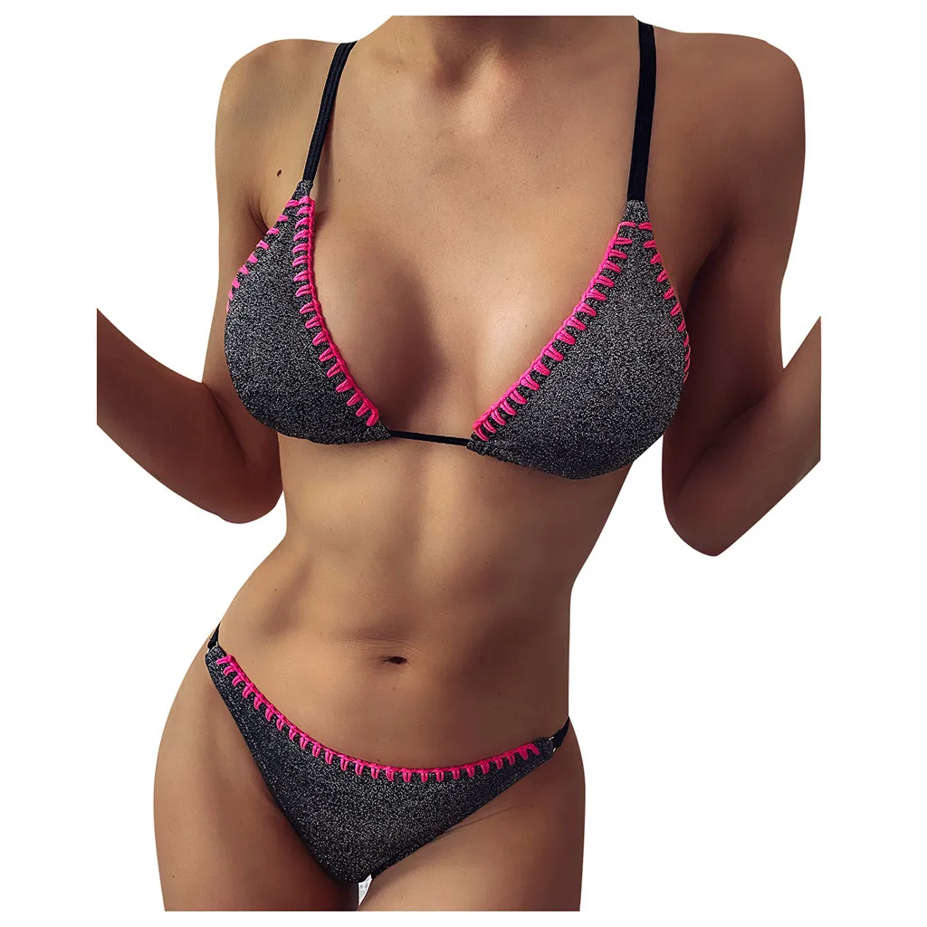 

Swimwear Women Swimsuit Sexy Bikini 2020 New Push Up Bikini Bathing Suit Women Print Floral Beach Wear Bandage Summer Bather